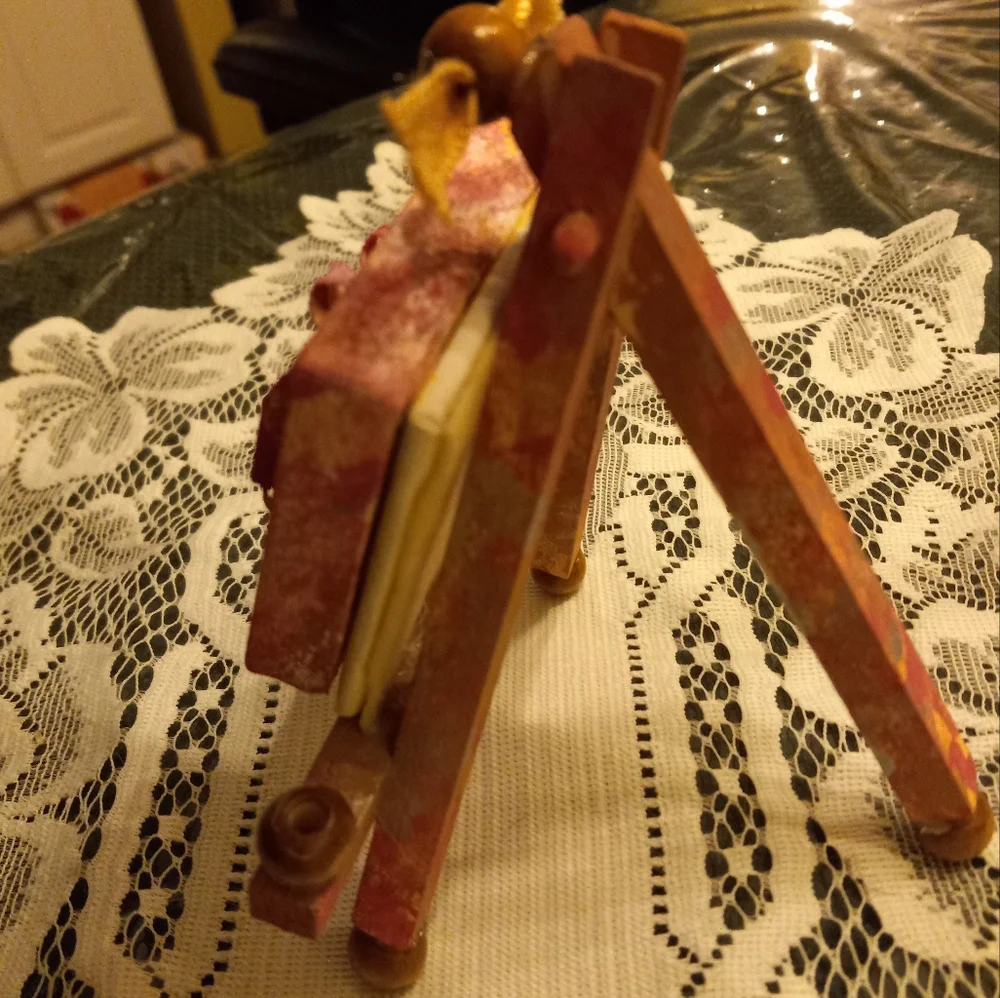 Hand Crafted Miniature "Busted" Canvas Painting - Picture 3 of 3